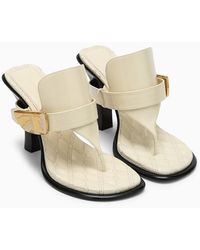 Burberry - Light Leather Bay Sandals - Lyst