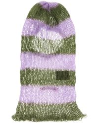 C.rusade - Striped Mohair Balaclava Helmet - Lyst