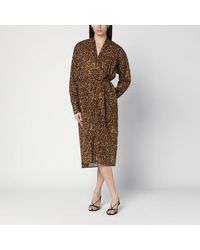 6397 - Leopard-Print Shirt Dress - Lyst