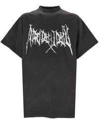 Balenciaga Flame Short Sleeve T Shirt in Black for Men | Lyst