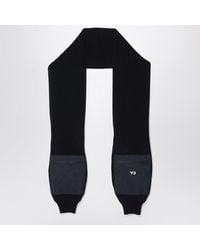 Y-3 - Wool And Nylon Scarf With Sleeves - Lyst