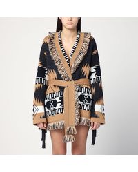 Alanui - African Vibes Cardigan Deep/Sand - Lyst