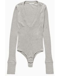 1989 STUDIO - Light Waffle Body V-Neck - Lyst