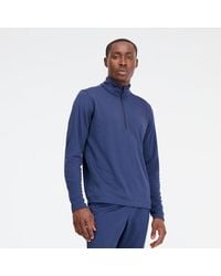 New Balance - Homme Knit 1/4 Zip En, Poly Knit, Taille - Lyst