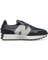 new balance 327 black and purple trainers