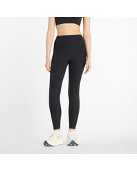 New Balance - Ribbed High Rise Legging 27" - Lyst