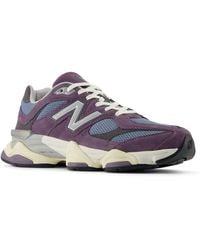 New Balance - 9060 In Grey Suede/mesh - Lyst