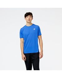 New Balance - Homme Accelerate Short Sleeve En, Poly Knit, Taille - Lyst