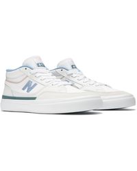 New Balance - Nb Numeric Franky Villani 417 In White/blue Suede/mesh - Lyst