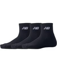 New Balance - Everyday Ankle 3 Pack Socks 3 Pack - Lyst