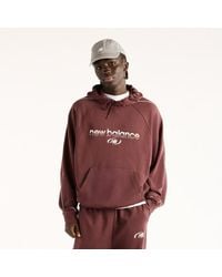 New Balance - Trackside French Terry Hoodie - Lyst