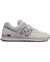 new balance 574 rain cloud with vivid blue