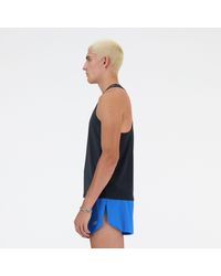 New Balance - Athletics Racing Singlet In Poly Knit - Lyst