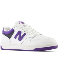 New Balance - 480 in weiß/violett/schwarz - Lyst