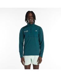 New Balance - London Edition Rc Essential Heat Grid Half Zip - Lyst