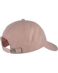 New Balance - 6 Panel Linear Logo Hat In Pink Polyester - Lyst