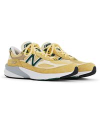 New Balance - Made In Usa 990v6 In Yellow/green Leather - Lyst