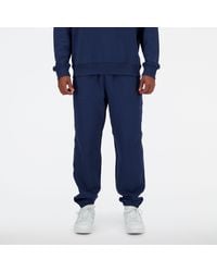 New Balance - Athletics french terry jogger in blau - Lyst