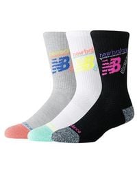 New Balance - Active Graphic Crew Socks 3 Pack - Lyst