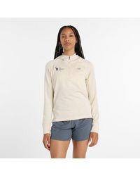 New Balance - Nyc Marathon Heat Grid 1/2 Zip Hoodie - Lyst