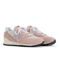 New Balance - Made In Usa 996 In Pink/grey Leather - Lyst