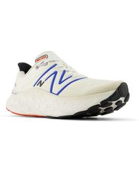 New Balance - Fresh Foam X More V4 In White/blue/black/red Synthetic - Lyst