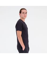 New Balance - Sport Core Graphic Cotton Jersey Short Sleeve T-shirt In Black - Lyst