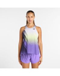 New Balance - Race Day Ultra Light Printed Singlet - Lyst