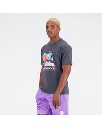 New Balance - Hoops cotton jersey short sleeve t-shirt - Lyst
