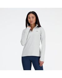 New Balance - Femme Sport Essentials Space Dye Quarter Zip En, Poly Knit, Taille - Lyst