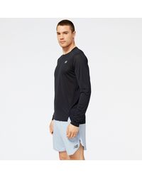 New Balance - Accelerate long sleeve in nero - Lyst