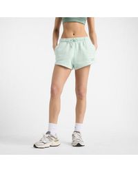 New Balance - Donna Linear Fleece Short - Lyst