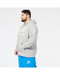 New Balance - Nb Essentials Stacked Logo Po Hoodie - Lyst