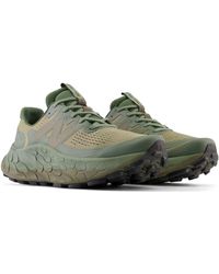 New Balance - Fresh Foam More Trail V3 In Green/black Synthetic - Lyst