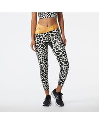 New Balance Relentless Crossover Printed High Rise 7/8 Tight - Black