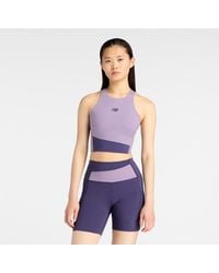 New Balance - Rc Elite Storage Crop Tank Top - Lyst