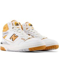 New Balance - 650 In White/brown/grey Leather - Lyst