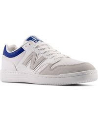 New Balance - 480 In White/blue Leather - Lyst