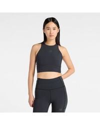 New Balance - Rc Elite Storage Crop Tank Top - Lyst