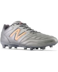 New Balance - 442 V2 Team Fg In Grey/blue/brown Synthetic - Lyst