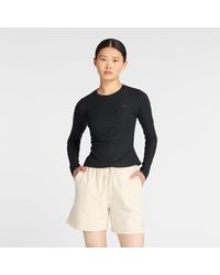 New Balance - Micro-Rib Long Sleeve Shirt - Lyst