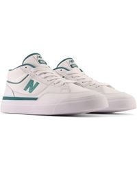 New Balance - Nb Numeric Franky Villani 417 In White/green Suede/mesh - Lyst
