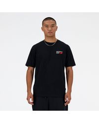 New Balance - Athletics premium logo t-shirt in nero - Lyst