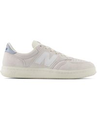 New Balance - T500 In Grey/white Leather - Lyst