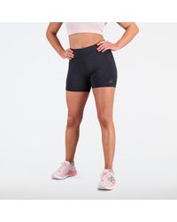 New Balance - Femme Short Q Speed Shape Shield 4 Inch Fitted En, Polywoven, Taille - Lyst
