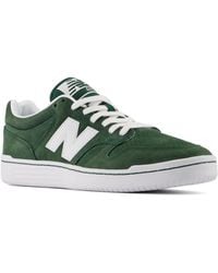 New Balance - Nb Numeric 480 In Green/white Suede/mesh - Lyst