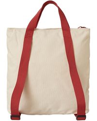 New Balance - Flat Tote Backpack In Red Cotton - Lyst
