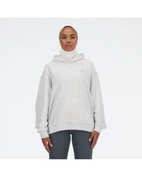 New Balance - Femme Athletics French Terry Hoodie En, Cotton Fleece, Taille - Lyst