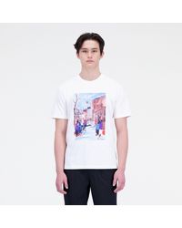 New Balance - Hoops graphic cotton jersey short sleeve t-shirt - Lyst