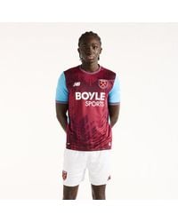 New Balance - West Ham United 26/27 Home Short Sleeve Jersey Polyester, Size Large - Lyst
